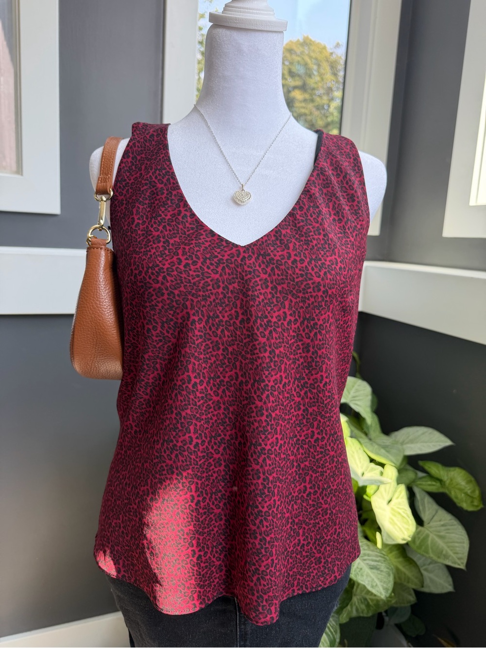 Positive Attitude Size 12P Leopard Print Top